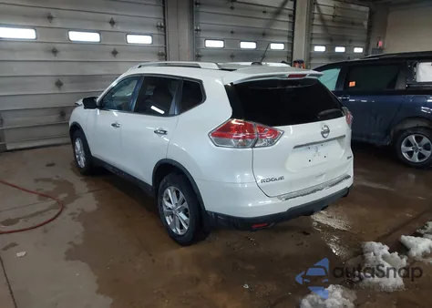 2016 Nissan Rogue Sv из США, поврежденный, VIN KNMAT2MV4GP656443